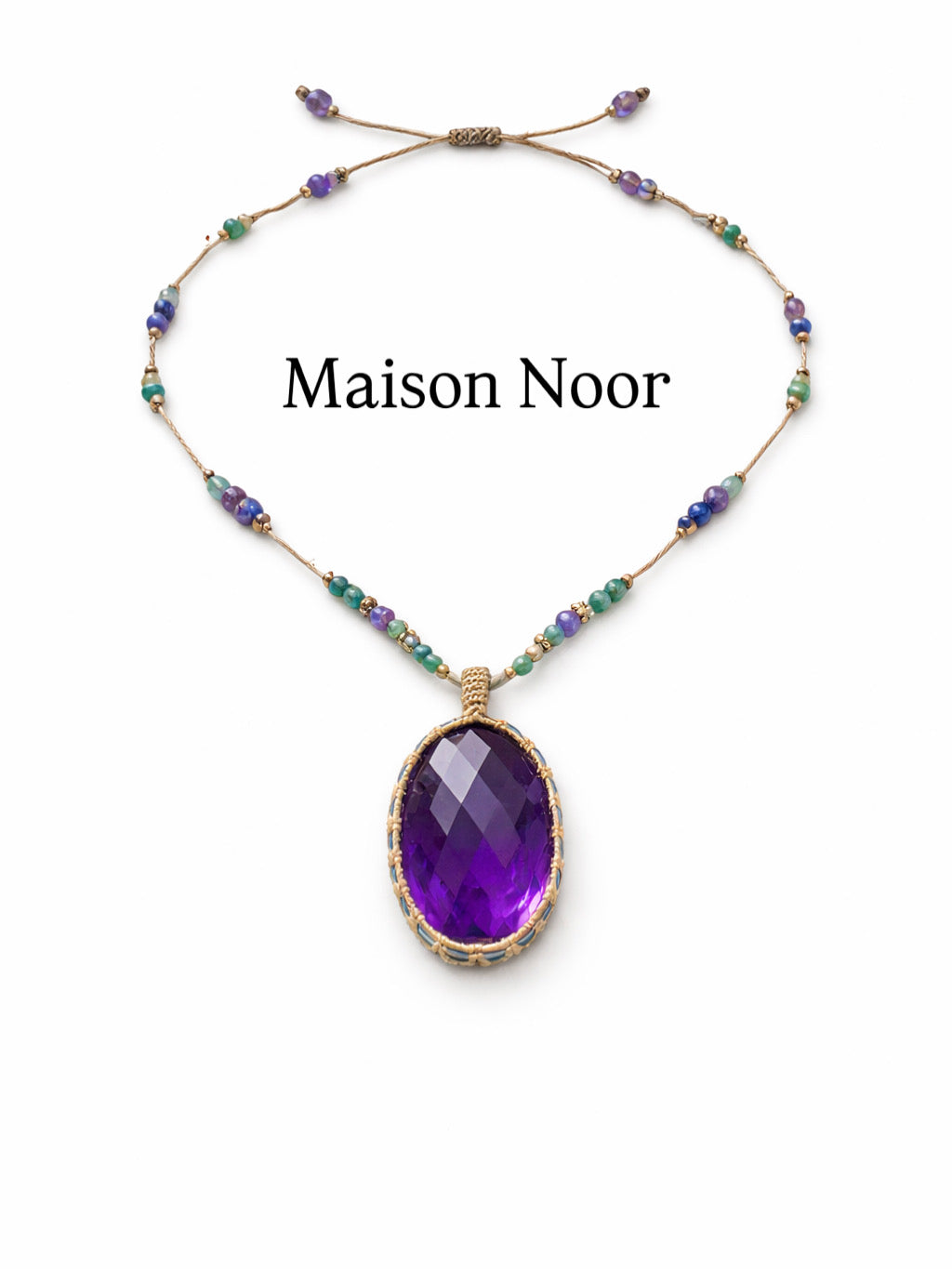 Noor – Collier en Améthyste Naturelle